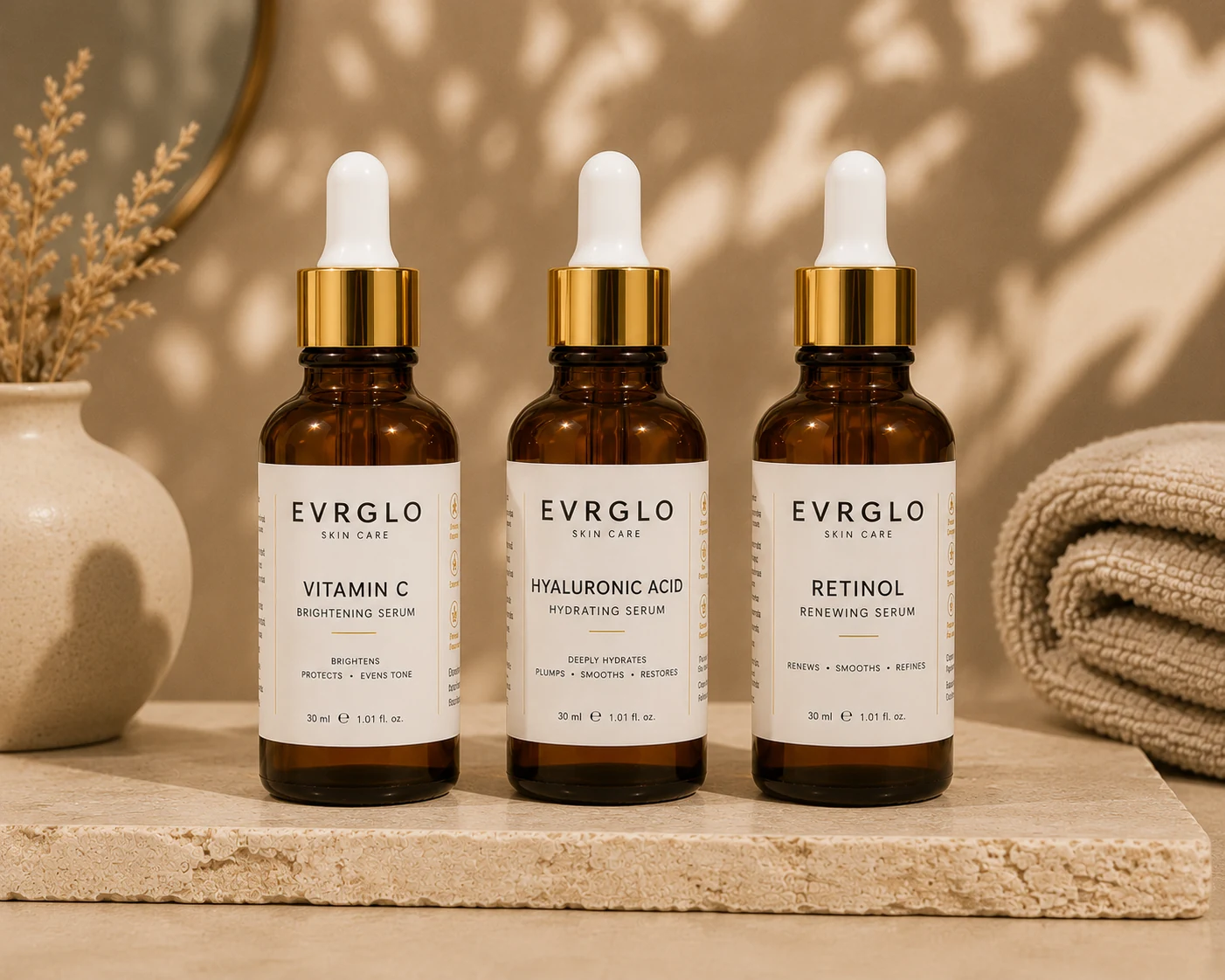 Evrglo skincare range